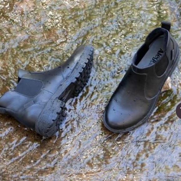 42 Alegria Waterproof Rowen Black Leather Chelsea Ankle Boot Shoe Women 11.5 12 - Picture 16 of 16